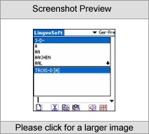 LingvoSoft Dictionary German <-> French for Palm OS Screenshot